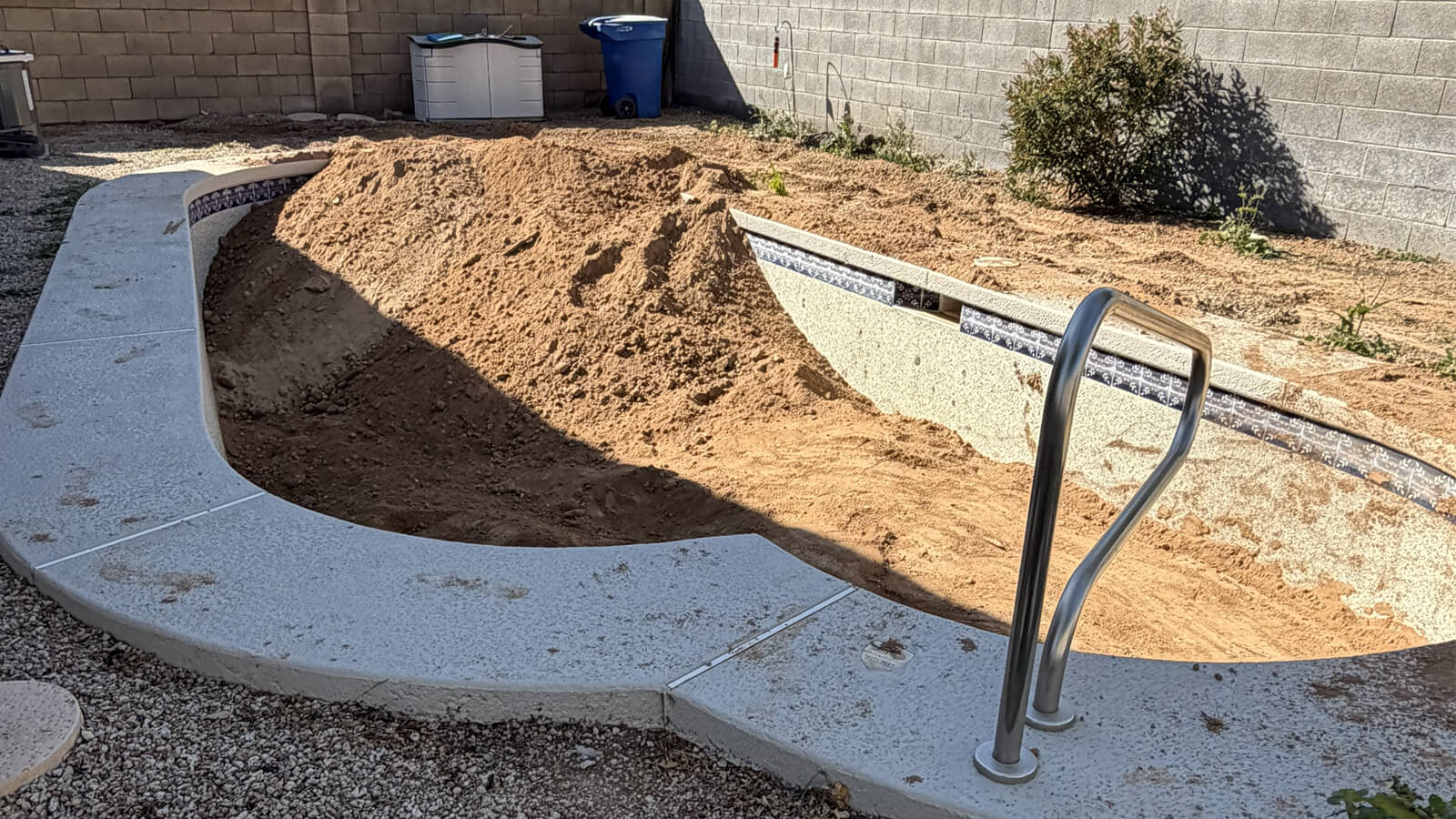 Pool filled with dirt Pool filled with dirt